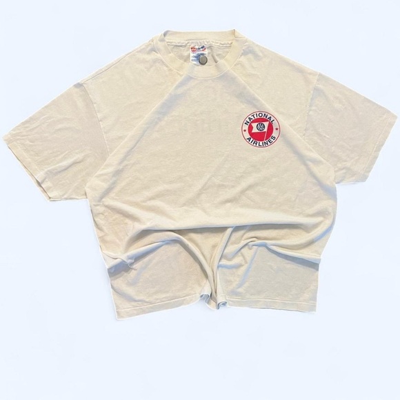 Vintage Single Stitch 80s National Airlines Tee - Picture 1 of 8